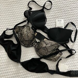 3 gorgeous Wolford underwire bras size 34A